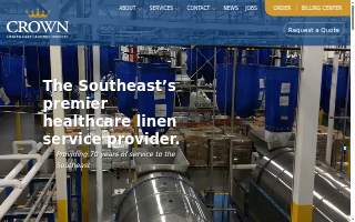 Crown Health Care Laundry Services of Bishopville website