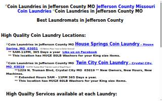 Wash City Laundromat website