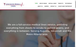 Lowcountry Medical Linens website