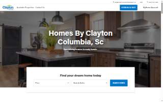 Homes by Clayton website