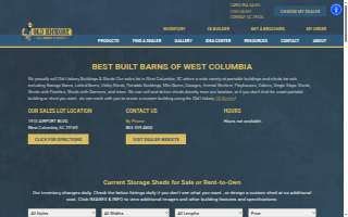 Best Built Barns of W Columbia website