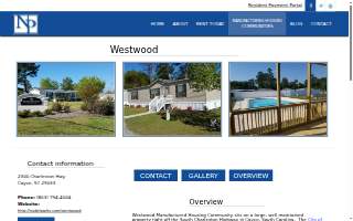 Westwood Manufactured Housing Community website