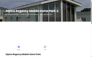 Alpine Regency Mobile Home Park website