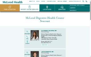McLeod Digestive Health Center Seacoast website