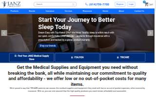 JANZ Medical Supply website
