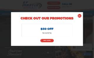 E.F. Martin Mechanical Contractors, Inc. website