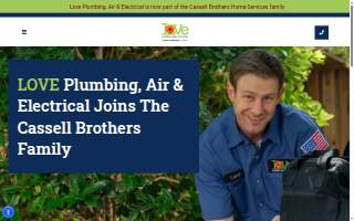 Love Plumbing Air & Electrical: Plumbing, Drains, HVAC and Electrical Experts website