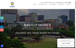 Navigo Homes at Coldwell Banker Realty website