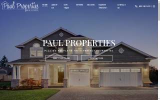 Paul Properties Real Estate website