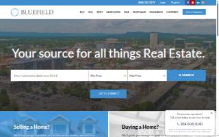 Bluefield Realty Group, Columbia website