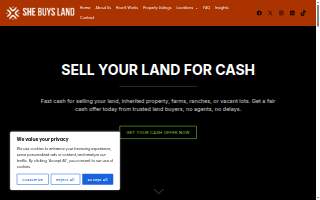 She Buys Land website