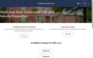 Saluda Landing website