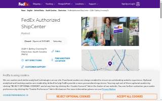 FedEx Authorized ShipCenter of Charleston website