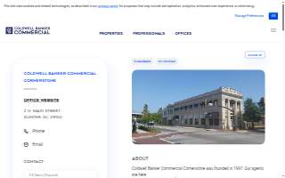 Coldwell Banker Commercial Cornerstone website