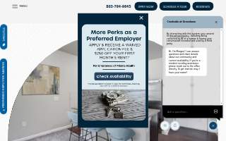 Creekside at Greenlawn Apartment Homes website