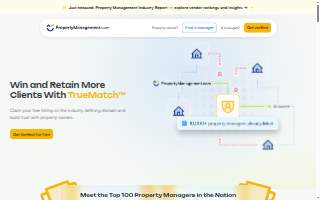 Property Management website