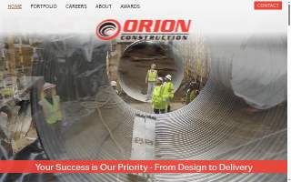 Orion Construction Co website