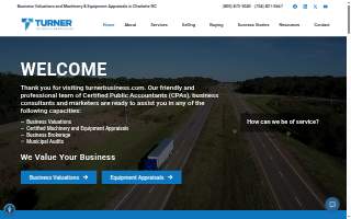 Turner Business Appraisers, Inc. | Business Valuations and Brokerage Services North Carolina website