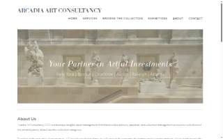 Arcadia Art Consultancy website