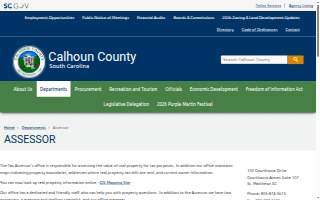 Calhoun County Assessor website