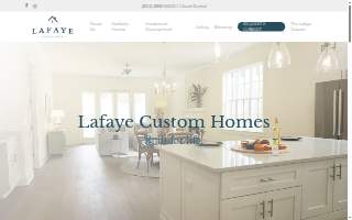 Lafaye Custom homes website
