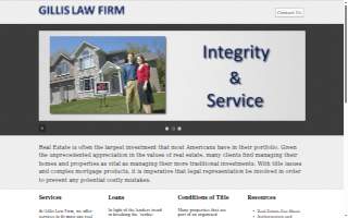 Gillis Law Firm website