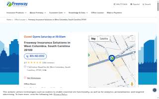 Freeway Insurance of West Columbia website