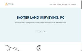 Baxter Land Surveying Co website