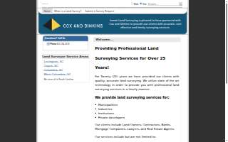 Inman Land Surveying Co website
