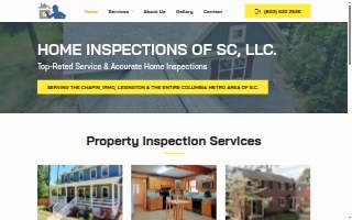 Home Inspections of SC, LLC website