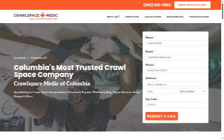 Crawlspace Medic of Columbia website