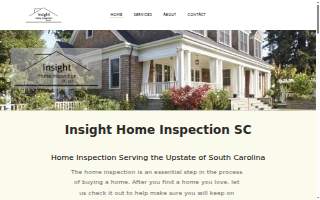 Insight Home Inspection SC website