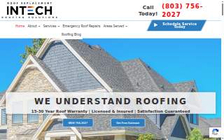 Roof Replacement - Intech Roofing Solutions website