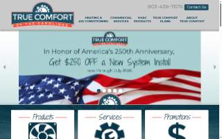 True Comfort of the Carolinas, Inc website