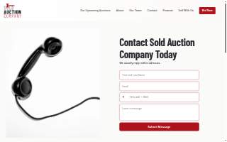 Sold Auction Company website