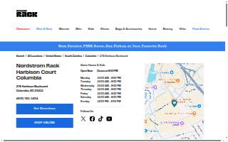 Nordstrom Rack of Columbia website