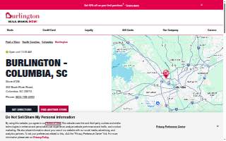 Burlington of Columbia website