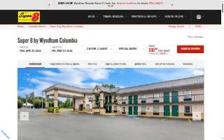 Super 8 by Wyndham Columbia website