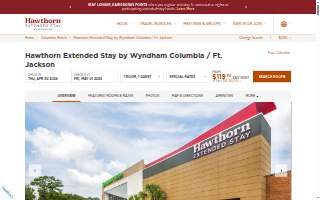 Hawthorn Extended Stay by Wyndham Columbia / Ft. Jackson website