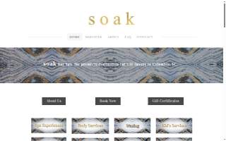 Soak Day Spa website
