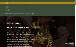 Aura Head Spa website