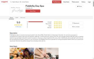 Fiddlefig Day Spa website