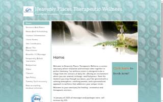 Heavenly Places Therapeutic Wellness Spa website