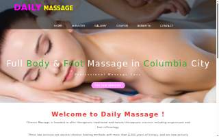 Daily Spa Massage website
