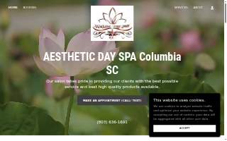Aesthetic Day Spa Beauty Salon Columbia SC website