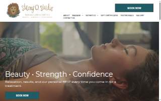 Stacey O. Studio - Massage & Esthetics website
