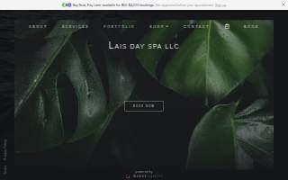 Lais Day Spa website