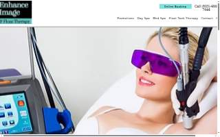 Enhance Image Med Spa and Float Therapy website