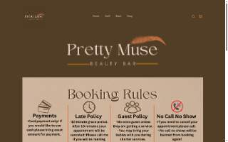 Pretty Muse website
