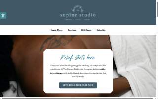 The Supine Studio website